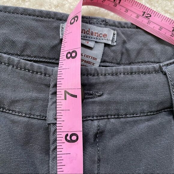 Sundance Womens Charcoal Gray Utility Cargo Pants drawcord hem Cotton‎ blend sz4 - Picture 7 of 8